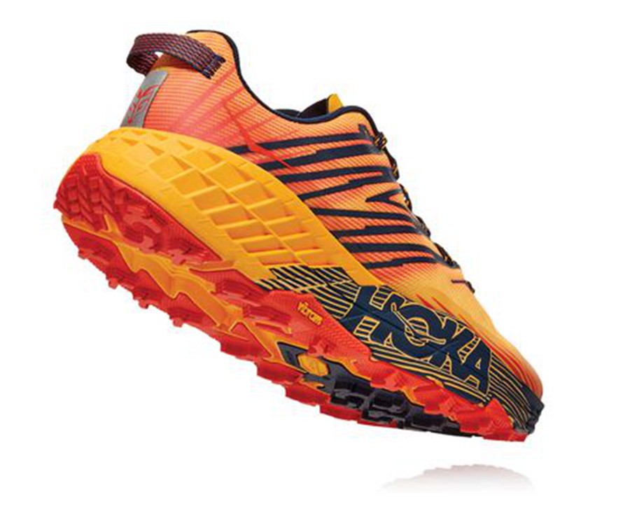 Hoka One One Trail Schoenen Heren - Speedgoat 4 - Oranje - QI5379120